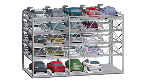 2300kg Automated Car Parking System Tower 6 Levels 12 Cars