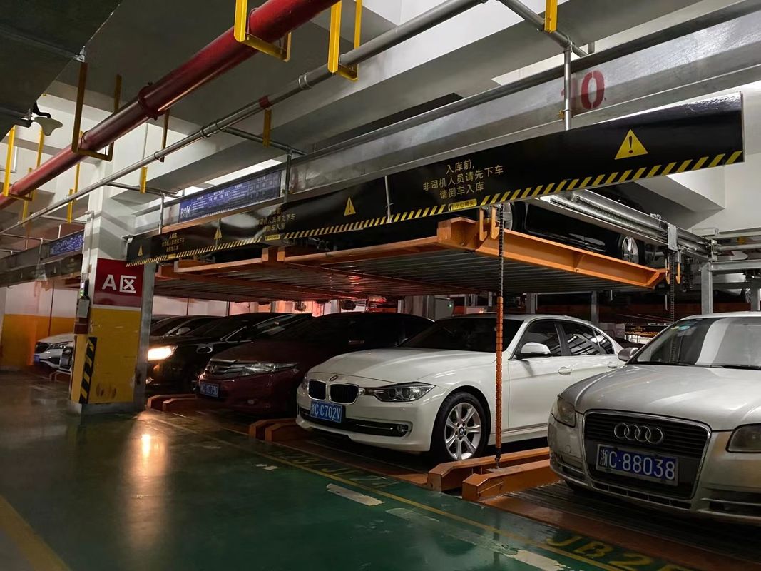 Sedan Puzzle Car Parking System 2 Levels Residential Garage Lift