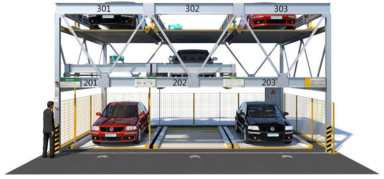 CE Automated Parking Garage System PSH 3 Level Parking Lift