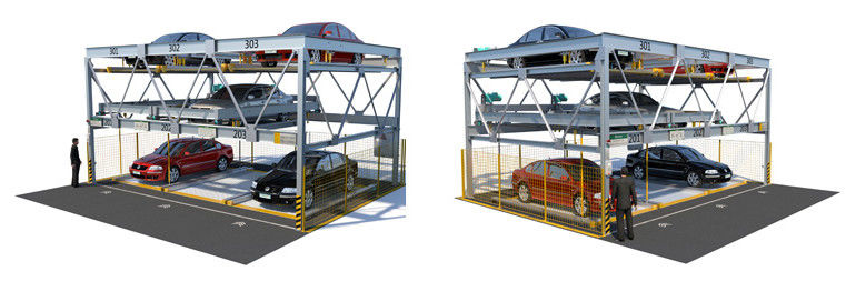 PSH3 Underground Car Parking Systems 3 Level 4 Post Hydraulic Lift