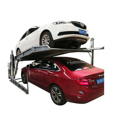 2 Post Tilting Type Low Ceiling Basement Car Parking Lift For Home Garage