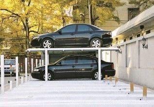 4 Post Hydraulic Car Parking System Chain Dive