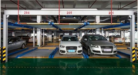 PLC PSH Puzzle Car Parking System High Speed With Anti Fall Frame