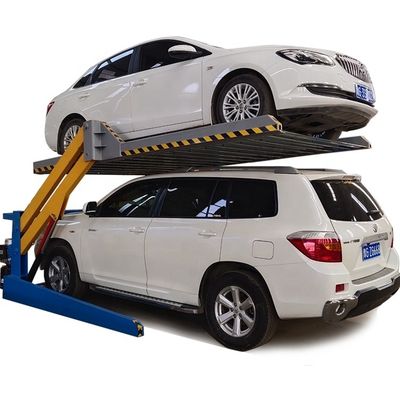 2.2kW Motor Power Two Post Parking Lift PLC Control For 2 To 4 Cars