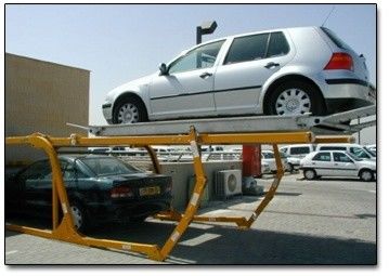 Hydraulic Double Decker Parking System With 2000 - 3200kg Loading Capacity 2 Cars