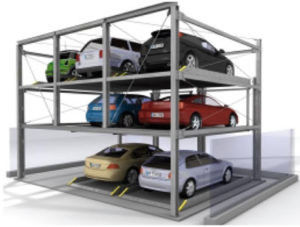 Lifting Speed 4-6m/Min Car Storage Lift With Maximum Working Pressure 16 MPa