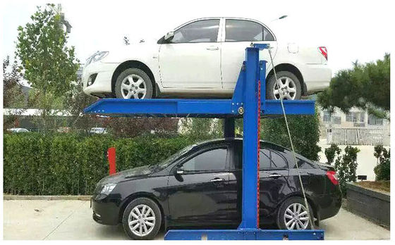 Motor Rope Drive Residential Car Parking Lifts PJS 2 Post Car Storage