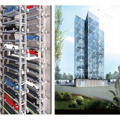Traction Comb Automated Parking Tower 25 Levels Vertical Parking System