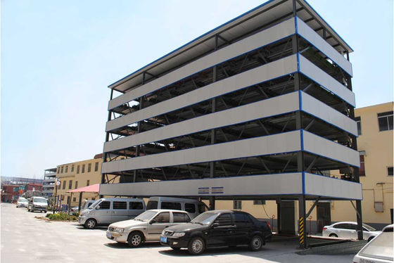 Wire Rope Commercial Parking Lifts Manual Button Multilayer Parking System