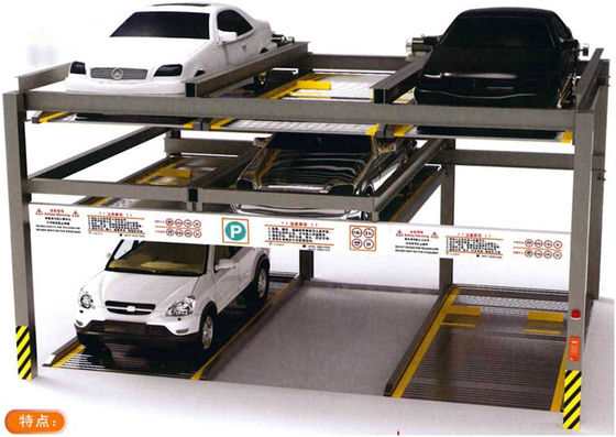 IC Card Multilevel Car Parking System CE Garage Car Elevator Lift
