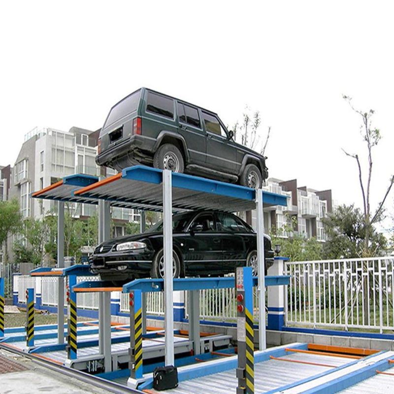 PJS Pit Type Lift Parking System 3 Cars Inground Hydraulic