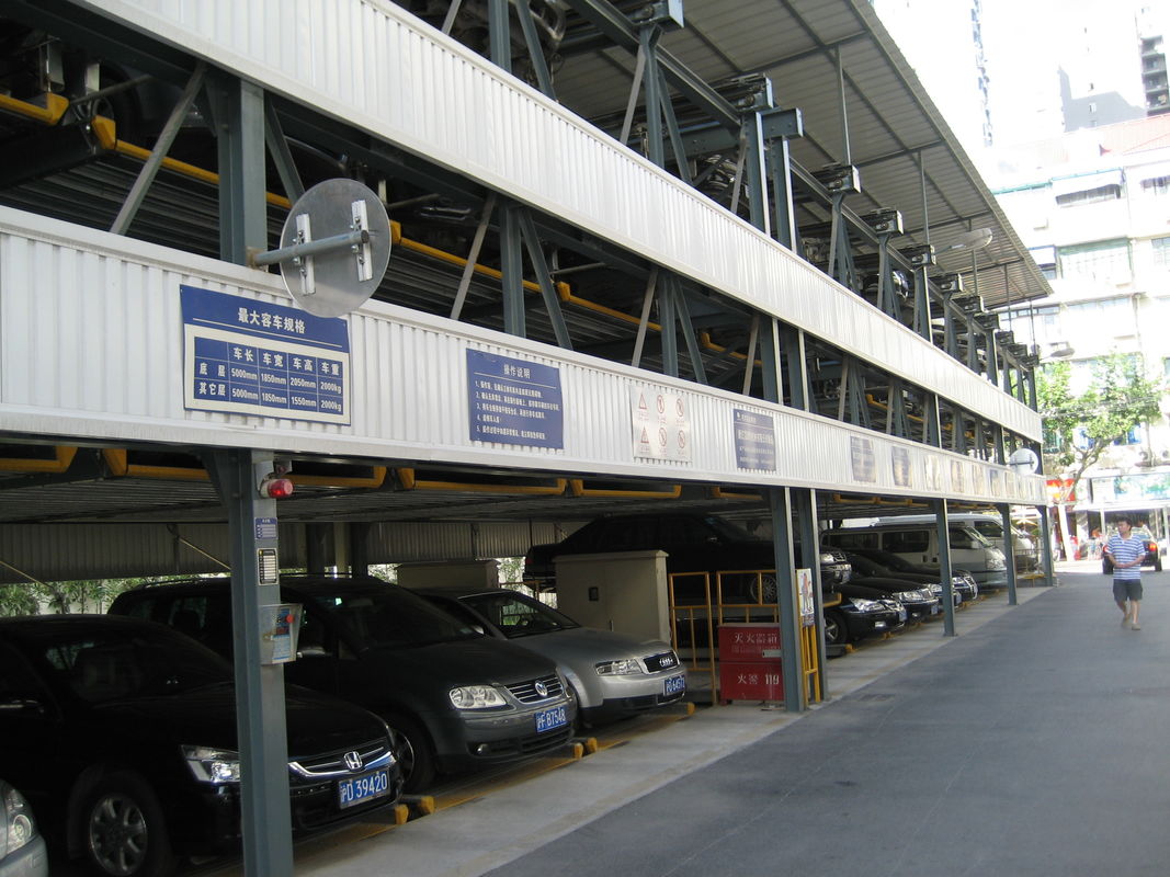 Multilevel Lift Sliding Puzzle Car Parking System Motor Driven Mechanical Parking Garage