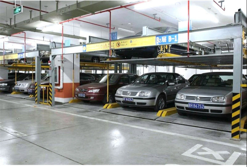 2 Floors Puzzle Parking Garage 8m/Min Underground Automated Parking Equipment