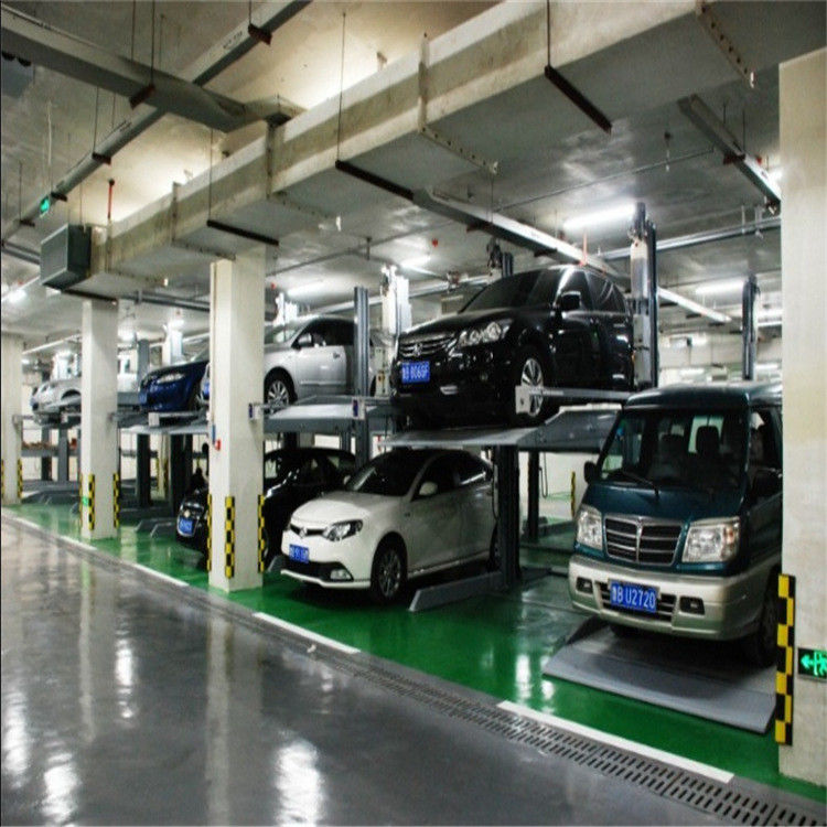 Double Car Parking System Vertical Vehicles Storage 2 Level Parking Lift