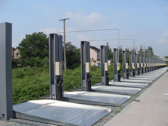 Two Post Double Decker Parking System Vertical Vhicles Storage Lift
