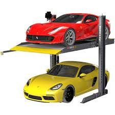 Hydraulic Steel Double Decker Parking System For 2 Cars With 1 Year Warranty