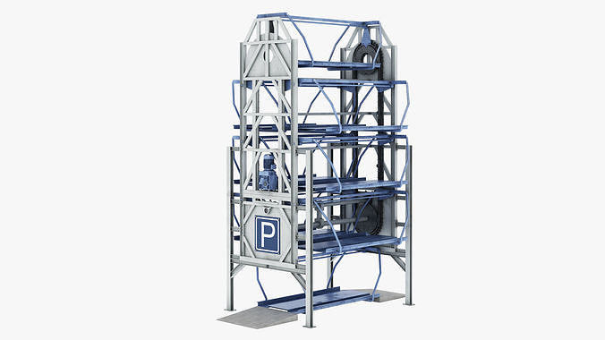 2000kg Vertical Rotary Parking System With 2 Years Warranty 380V Electricity