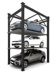 Hydraulic Chain Dive Car Lift Parking System With Emergency Stop Button / On Site Installation