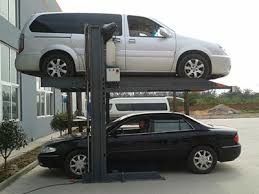 2 Cars Capacity Double Decker Parking System 1800mm Lifting Height Parking Lift