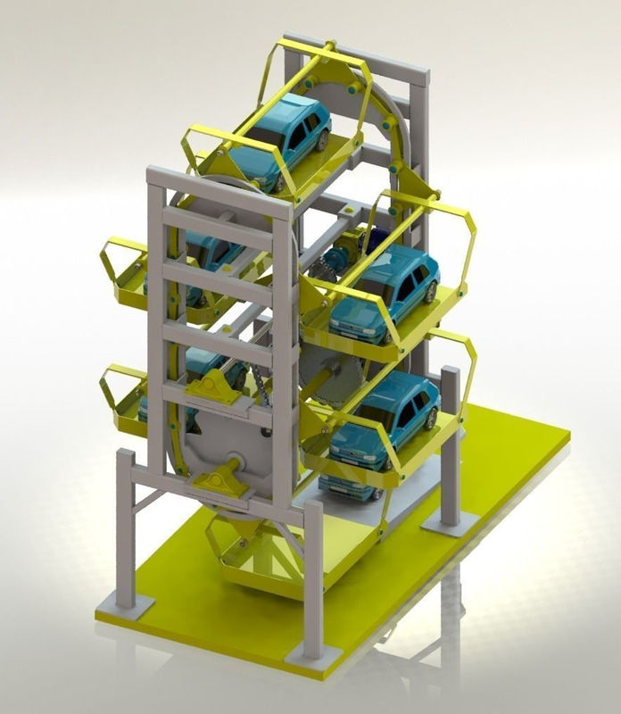 Automatic Compact Vertical Rotary Parking System Lightweight