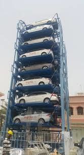 Motor Chain Driven Automatic Parking Tower With 2 Years