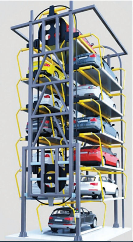 Efficient Vertical Rotary Parking System With 2000kg Capacity