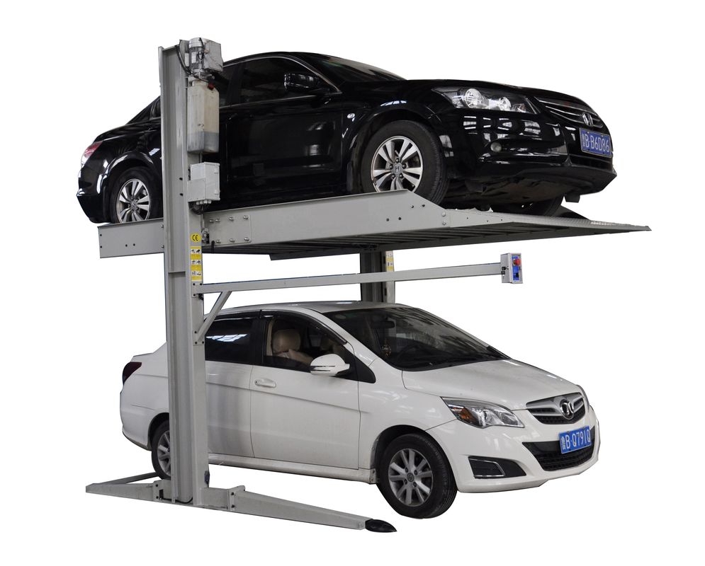 Customizable Galvanized Wave Platform Double Decker Parking Lift For 2 Cars