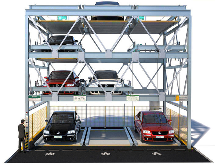 Multilevel Sliding PSH4 Puzzle Car Parking System 4m/min Semi Automated