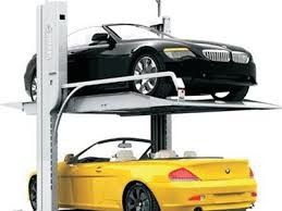 Automatic Steel Double Decker Parking System For 2 Cars Hydraulic Car Lift