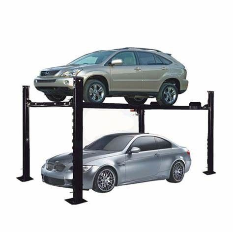 Double Layer Residential Car Parking Lifts SUV Four Post Garage Lift