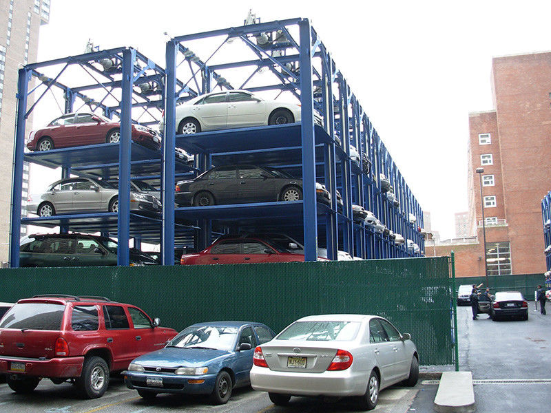 4 Columns 4 Floors Commercial Parking Lifts 2500kg 4 Post Car Stacker
