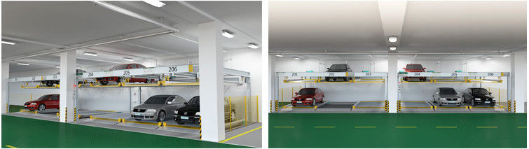 2000kg Double Decker Elevator System PSH Car Lifts For Residential Garages