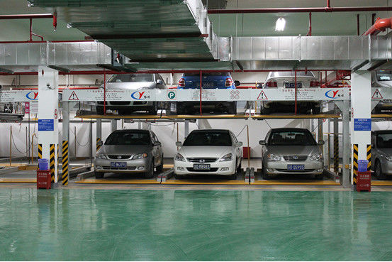 Steel Rope Double Decker Parking System 2 Levels Garage Car Lift