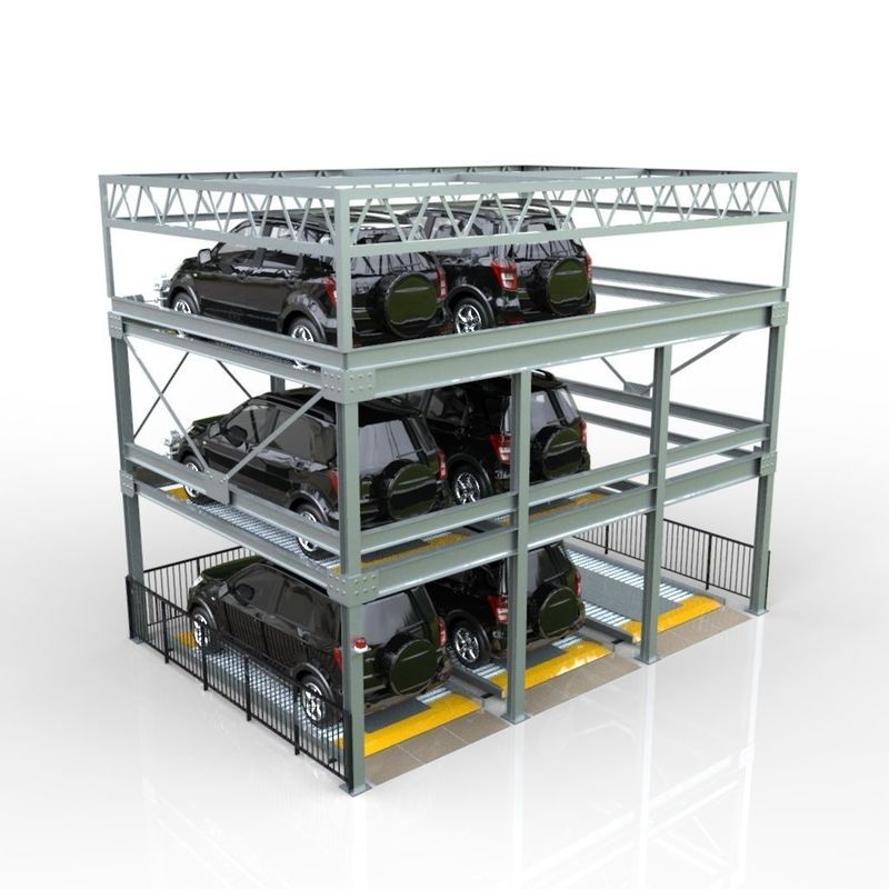 SUV Multilevel Car Parking System Puzzle 3 Level Parking Lift