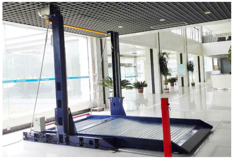 Motor Drive Elevated Car Parking System Two Levels 2 Post Auto Lift