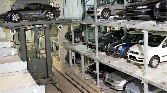 2350kg Mechanized Car Stacking Systems Steel Structure 6 Levels