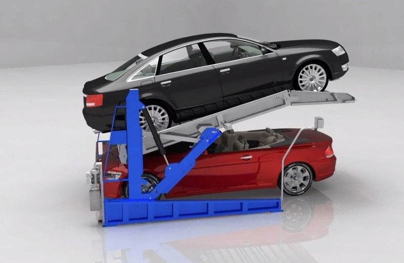 2.2kW Manual Tilting Hydraulic Car Parking System Loading 2000kg