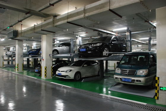 Steel Double Deck Car Parking System 2 Level Two Post Parking Lift