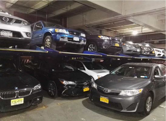 Hotels Double Decker Parking System 2300kg 2 Car Garage Lift