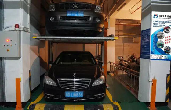 2 Columns Residential Car Stackers 2000kg Two Level Car Parking System